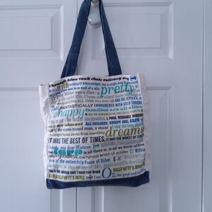 Jonathan Adler For Barnes & Noble Litreray Famous Quotes Tote